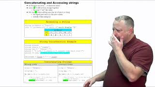 03  Concatenating and Accessing strings [upl. by Brockwell]