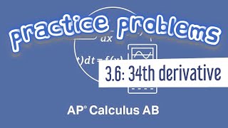 AP Calculus AB 36 The 34th Derivative of fx  sinx [upl. by Aikenahs]