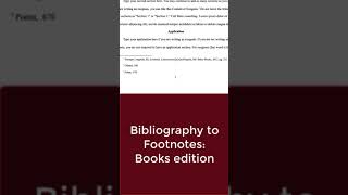 Bibliography into footnotes  Book Turabian Citation Help [upl. by Yralam313]