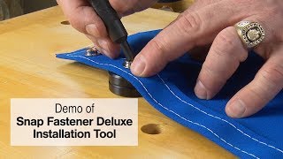 Sailrite® Snap Fastener Deluxe Installation Tool Demo [upl. by Emmons990]