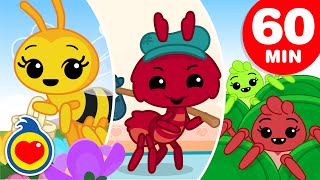 Abejita Chiquitita 🐝 Y Muchas Más Canciones Infantiles de Insectos 60 Min 🐜 Plim Plim 🕷 [upl. by Adnohsat]