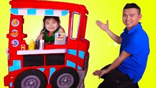 Jannie Pretend Play with Food Truck Kitchen Toyset [upl. by Aneladdam]