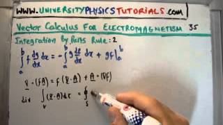 Vector Calculus for Electromagnetism 35  Integration by Parts Rule 2 [upl. by Ainer]