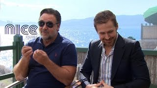 EXCLUSIVE Ryan Gosling Hilariously Explains His Dysfunctional Relationship With Russell Crowe [upl. by Sanfred]