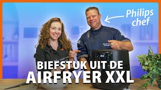 Biefstuk maken in de Airfryer  Recepten voor de Philips Airfryer XXL  Expert [upl. by Agostino257]