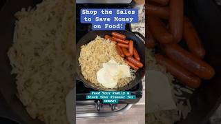 Shop Sales Save Money on Food Feed your Family amp Stock Freezer CHEAP Budget prepping food [upl. by Teirrah]