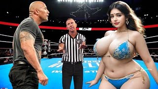 🔥WWE 2K24  The Rock vs Heena Khan  Intergender Extreme Rules Match  WWE2K Oct 3 2024 [upl. by Blaire]