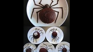 Cupcake ragnoRicetta Halloween facile e veloce [upl. by Arorua206]