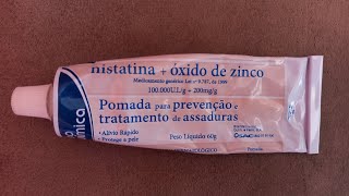 POMADA NISTATINA  ÓXIDO DE ZINCOCLAREIA O ROSTO MELASMA E TIRA AS ESPINHAS [upl. by Akkim]