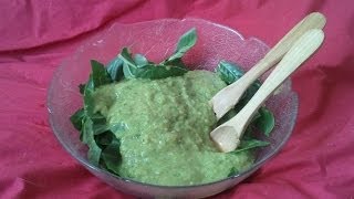 Salade de blettes avec sauce crue végétalienne sans grashuileselvinaigre [upl. by Niknar]