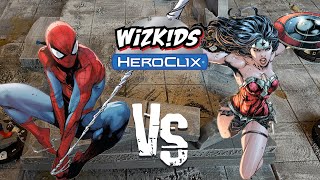 Spiderman Faces His Biggest Test  Heroclix Battle Report [upl. by Llenrag219]