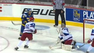 Ishockey  JVM  Sverige vs Ryssland 43 20120101 [upl. by Jarret]