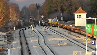 modernisierter Bahnhof Garching an der Alz Betrieb am 1812023 [upl. by Ttebroc972]