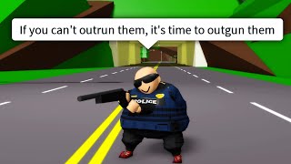 ROBLOX Brookhaven 🏡RP  FUNNY MOMENTS POLICE [upl. by Hildegaard]