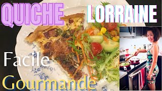 Recette Quiche Lorraine  Quiche Jambon Fromage facile rapide  How to make french quiche [upl. by Aicenra]