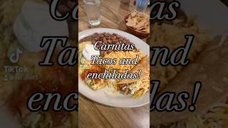 Stopped for Carnitas tacos and enchiladas check it out to see more wwwfatchefrestaurantguidecom [upl. by Derfla]