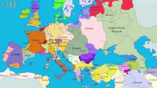 1000 Years Time Lapse Map of Europe [upl. by Adias]