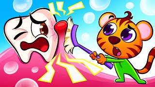 This Is How To Brush Your Teeth 🦷😺  Good Habits For Kids  Kids Cartoon 💗 [upl. by Trevethick887]