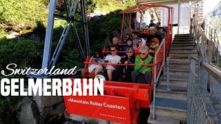 Gelmerbahn Mountain Roller Coaster Grimselwelt Switzerland  4K 60fps Video [upl. by Foulk]