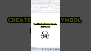 Create Denger symbol in Ms word 💭  Ms word Tricks  Ms word symbol code  Microsoft office [upl. by Couture56]