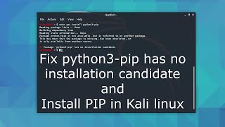 How to install python3 pip in Kali Linux [upl. by Toile]