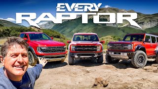 What’s The Best Raptor Ford Raptor Ranger vs Bronco Raptor vs F150 Raptor R [upl. by Yerbua550]