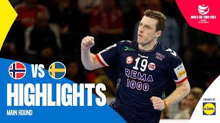 The best way to end the Main Round  Norway vs Sweden  Highlights  Mens EHF EURO 2024 [upl. by Phylis]