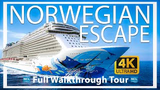 Norwegian Escape  Full Walkthrough Tour amp Review  4K Ultra HD  Norwegian Cruise Lines [upl. by Mmada]