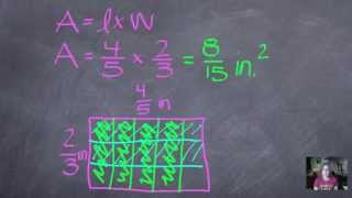 Lesson 115 Area of Rectangles Using Fractions [upl. by Coltun]