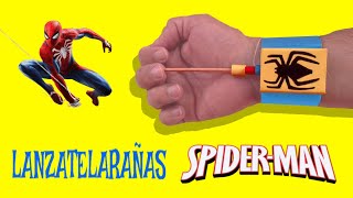 Como hacer un Lanza telarañas de SPIDERMAN fácil de papel Web Shooter [upl. by Nazay]