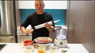 Making Sausages with a Caulking Gun John the Butcher Tutorials [upl. by Auvil]