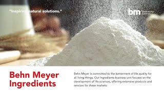 Inspiring Natural Solutions with Behn Meyer Ingredients Sustainable Offerings [upl. by Charlton]