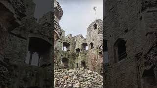 Island of British River Severn Wales Raglan Castle Monmouthshire Europe Google Earth Google Maps [upl. by Akeber]