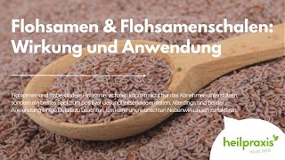 Flohsamen amp Flohsamenschalen Wirkung und Anwendung [upl. by Pelag]