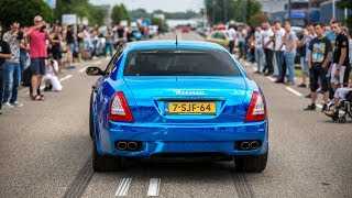 CRAZY LOUD Maserati Quattroporte w Custom Straight Pipes  Brutal Revs amp Accelerations [upl. by Yacov]