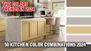 Kitchen Color Combination Trends 2024 For Wall Cabinets Countertop Chairs  Interior Design 2024 [upl. by Gale]