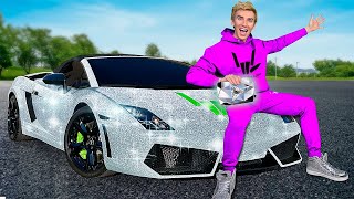 My NEW Diamond Lamborghini reveal [upl. by Fiorenze128]