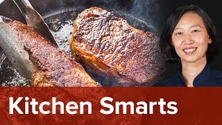 How to Make a Perfectly Cooked Steak Using a Cast Iron Skillet [upl. by Leede445]