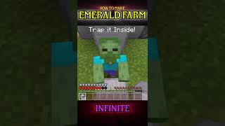 How To Make Infinite Emerald Farm  minecraft emerald [upl. by Kath102]