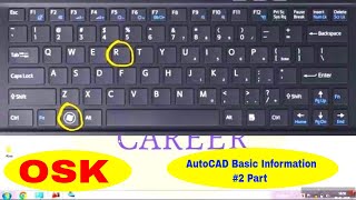 On Screen Keyboard Autocad Basic information part2  How to set On Screen keyboard On windows 781 [upl. by Noreg]