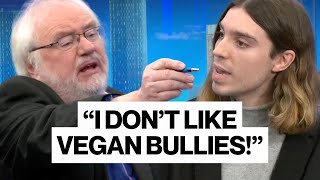 1 vegan vs 3 meat eating panellists Heated TV debate [upl. by Yolande261]