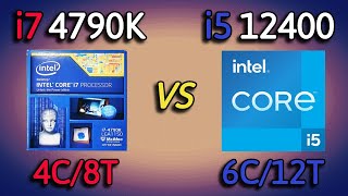 i5 12400 vs i7 4790K  Benchmark and test in 6 Games 1080p [upl. by Artamas]