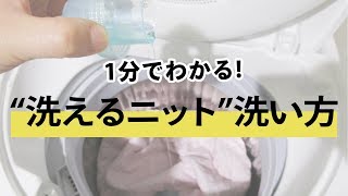 【1分でわかる】quot洗えるニットquotの正しい洗い方【30代・40代 メンズファッション】 [upl. by Assecnirp574]