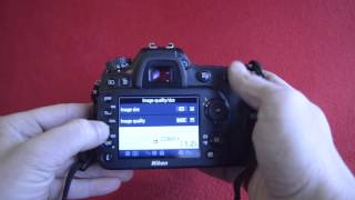 How to choose Raw or Jpg image quality Nikon D7200 [upl. by Morven]