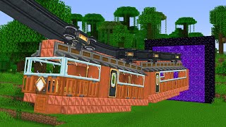 Create Monorail through a Nether Portal [upl. by Elleron]