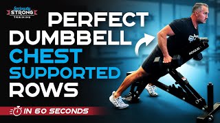 Perfect Dumbbell Chest Supported Rows KING of Back Exercises [upl. by Yelmene118]