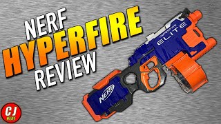 Nerf Elite Hyperfire Review Unboxing amp Firing Test [upl. by Nywde222]