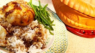 EASY ORANGE GINGER ROMERTOPF CLAY POT OVEN ROASTED WHOLE CHICKEN  Chef and More  Made From Scratch [upl. by Yrogerg]