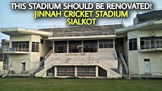 Renovation Of Jinnah Cricket Stadium Sialkot  This Stadium Should Be Renovated  Pakistani Stadiums [upl. by Assiralc520]