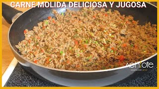 CARNE MOLIDA FÁCIL JUGOSA Y DELICIOSA  Prepara una deliciosa Carne Molida para acompañar todo [upl. by Dougald]